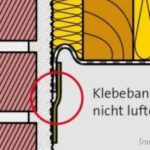 Photo by isover.de - Dampfbremse luftdicht verkleben an Mauerwerk und Giebelwand ohne Leckagen
