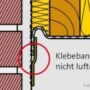 Photo by isover.de - Dampfbremse luftdicht verkleben an Mauerwerk und Giebelwand ohne Leckagen